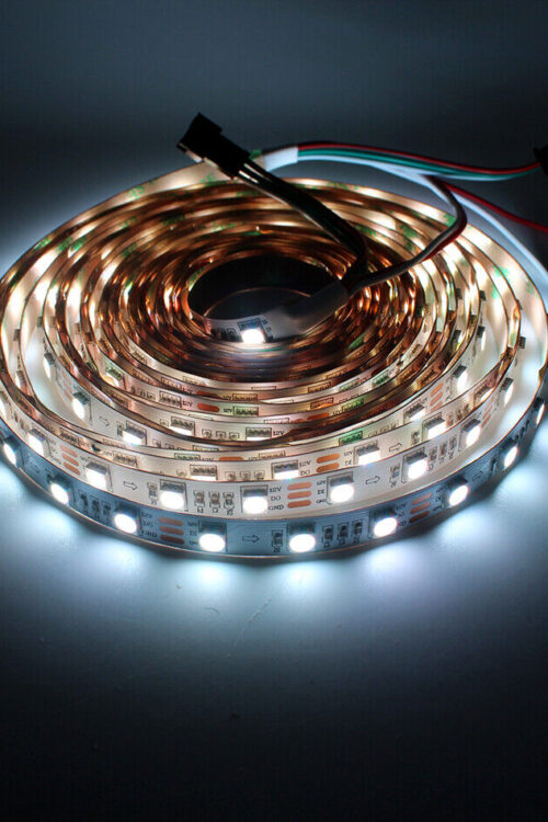 SK6812_RGBW Natural white Non-Waterproof 60 Pixel/1m Addressable Pixel Strip DC 5v – 5 Meter Strips